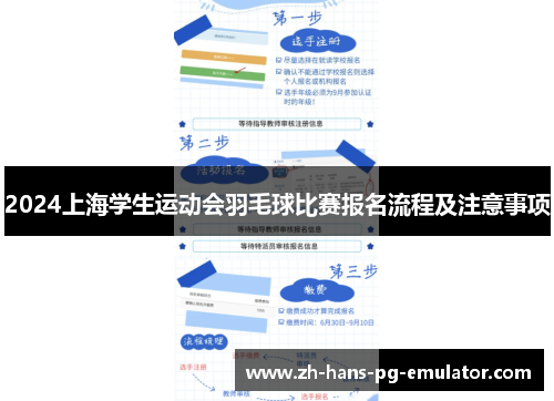 2024上海学生运动会羽毛球比赛报名流程及注意事项 2024上海学生运动会羽毛球比赛报名流程及注意事项